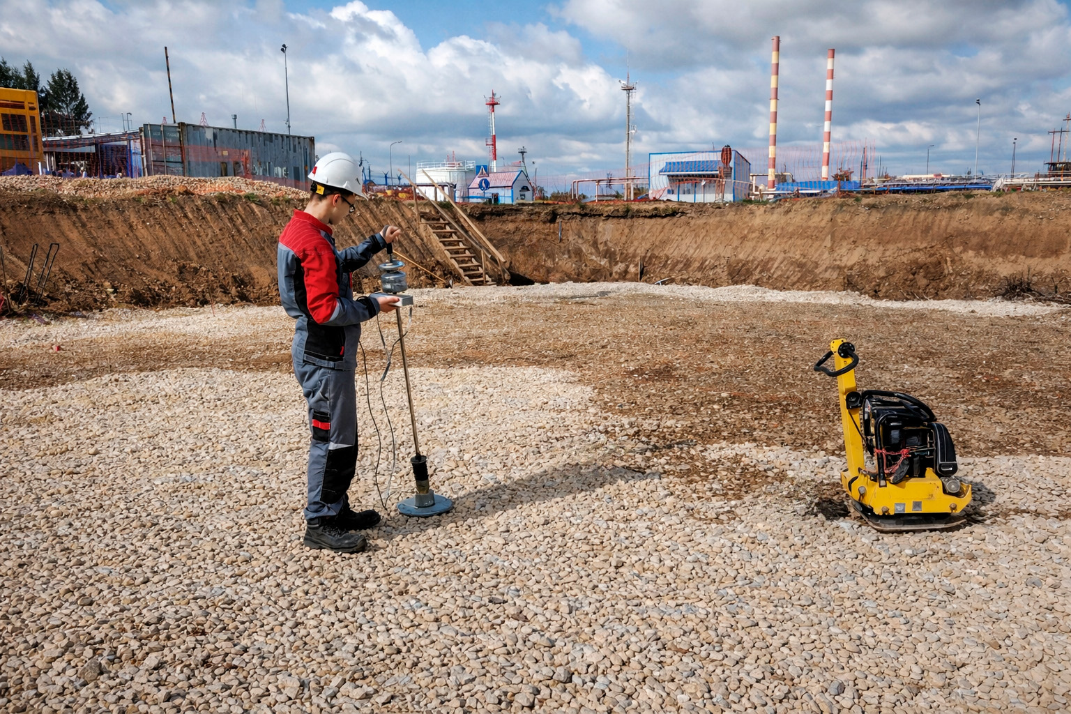 Проверка уплотнений оснований под фундаменты