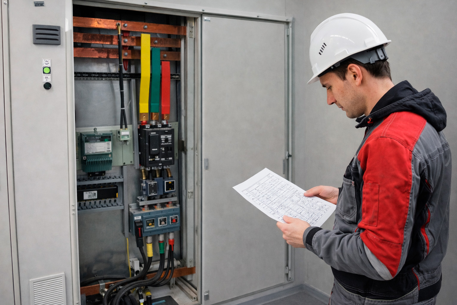 Визуальный осмотр и проверка правильности монтажа